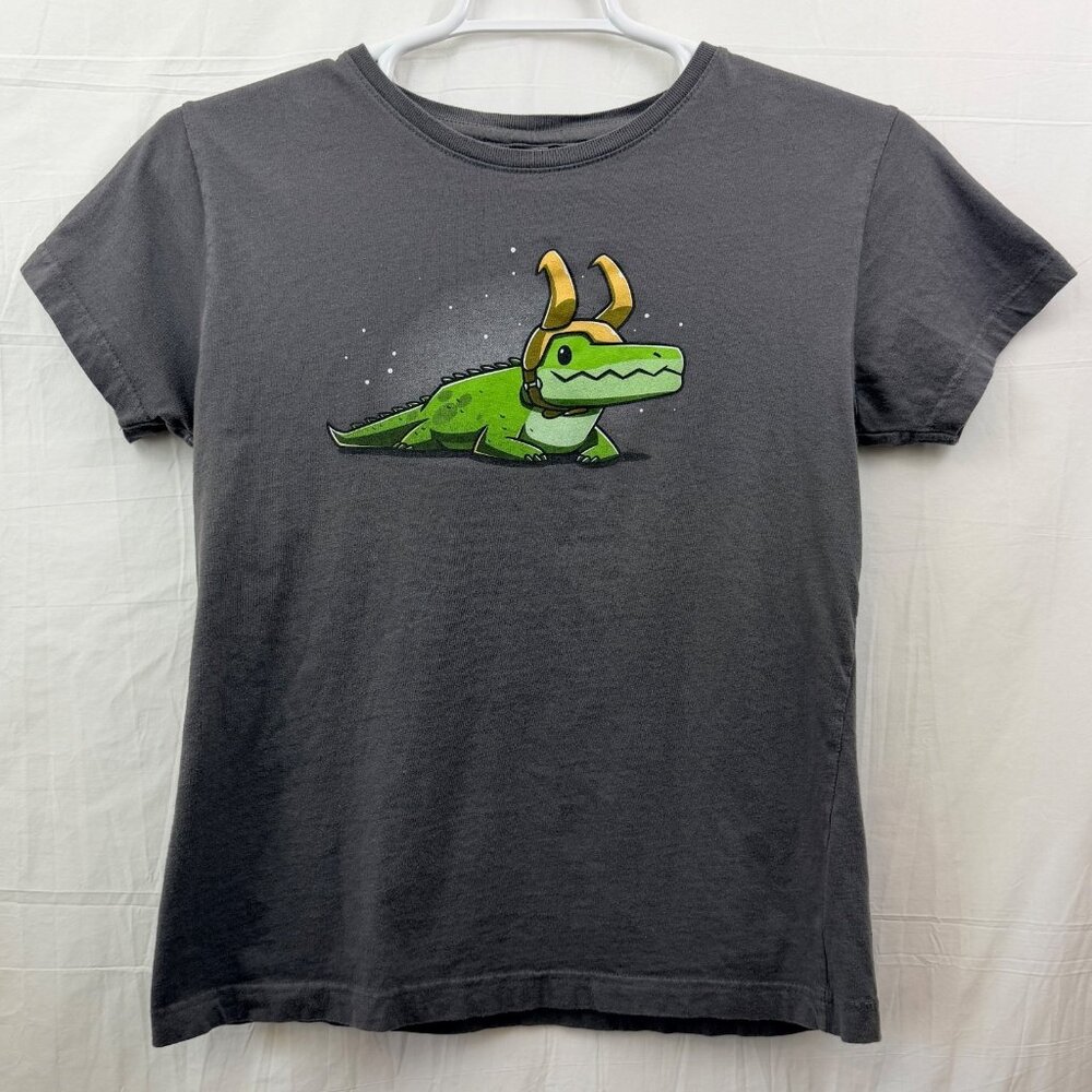 Marvel Alligator Loki Tee Women S Gray Teeturtle